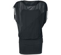 Forplay 2 in 1 Side Sleeve Chiffon Dress T-Shirt black L