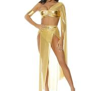 Forplay 551550 Follow the Ruler Cleopatra Costume Adult Sized, Solid, Gold, S/M
