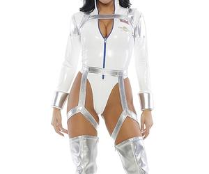 Forplay 559621 Blast Off Sexy Movie Character Costume Astronaut Adult Sized, Solid, White, S/M