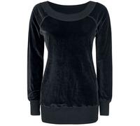 Forplay Velvet Sweater Sweatshirt black L