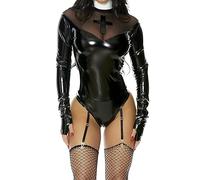 Forplay womens Holy Chic Nun Costume, Black, L/XL