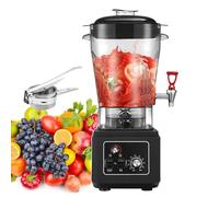 forplubossmmp 11L/15L/19L Blenders, Smoothie Maker Food Processors w/Soundproof Cover, Adjustable Speeds Soy Milk Machine Smoothie Mixer for Commercial and Home Use, with Juice Press (Black),15L