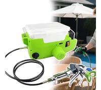 forplubossmmp 500w Cordless Wall Paint Sprayer, Backpack Design With 1.7l Capacity 6 Speeds, 15mpa Pressure Deck Staining/Trim Work, Backpack Airless Paint Sprayer 1.5m Hose Lightweight Green