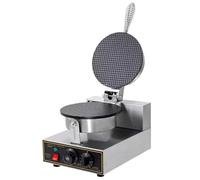 forplubossmmp Commercial Waffle Cone Maker Machine, Double-Sided Electric Waffle Iron With Non-Stick Plates & Temp Control For Ice Cream Cones, Cookies, Egg Rolls Single-headeggrollcrepemachine