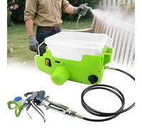 forplubossmmp Furniture Wall Spraying Tool, 500w Backpack Airless Paint Sprayer 15mpa, 1.7l Hopper & 1.5m Hose, Handles Latex/Oil Paints High Pressure Cordless Wall Spray Gun Backpack Green