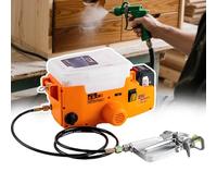 forplubossmmp Portable Airless Spraying Machine, 1.7l Backpack Paint Sprayer, High Pressure 2200 Psi Interior Walls/Exterior Fences, 6-Speed 15mpa High Pressure Cordless Wall Paint Sprayer Orange