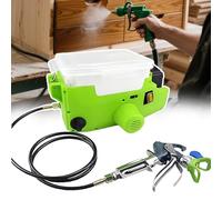 forplubossmmp Portable Airless Spraying Machine, 1.7l Backpack Paint Sprayer, High Pressure 2200 Psi Interior Walls/Exterior Fences, 6-Speed 15mpa High Pressure Cordless Wall Paint Sprayer Green