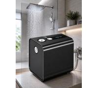 forplubossmmp Water Pressure Booster Pump, Variable Speed Constant Pressure Self Priming Pump With Smart Control, Quiet Automatic Pump For Home, Shower, Faucet, Water Heater, Rv And Garden Black