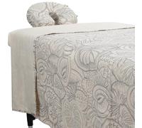 ForPro Premium Designer Microfiber 3 Piece Massage Sheet Set, Island Tranquility, Ultralight, Stain and Wrinkle Free, Includes Massage Sheet, Fitted Sheet and Face Pad Cover,