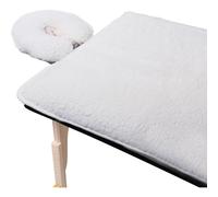 ForPro Premium Fleece Massage Pad Set, Natural, Extra Soft, Hypoallergenic, for Massage Tables, Includes Pad and Face Rest Cover, 31” W x 72” L