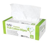 ForPro Premium PUR Dispenser Cotton Wipes, for Makeup Removal, Toner, Product Application & Skin Cleansing, 6” x 7”, 100-Count