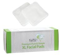 ForPro Premium Pure & Simple XL Facial Pads, Triple Layered Ultra Soft Disposable Makeup Remover Pads, 100% Vegan & Cruelty-Free, 60-Count