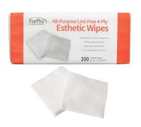 ForPro Professional Collection All-Purpose Lint-Free 4-Ply Esthetic Wipes, Non-Woven, For Salon and Spa Use, Soft, Strong and Durable, Latex-Free, 4" x 4", 200-Count