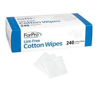 ForPro Professional Collection Lint-Free Cotton Wipes, 100% Pure Cotton Gauze, 2" x 2", White, 240-Count