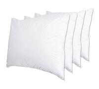 ForPro Professional Collection Premium Waterproof Pillow Protectors, Standard Size Pillow Cases with Zipper, White, 4-Count