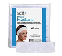 ForPro Stretch Headbands - Moisture Absorbent Disposable Spa Headbands - 2.25 W x 18 C - 48-Count