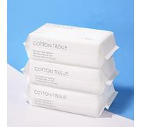 Forrader Disposable Soft Dry Wipes, Simple Wet and Dry Cleansing Face Towel, Skincare Facial Cotton Tissue, for Sensitive Skin & Baby Care & Makeup Removing & Surface Cleaning (3pack=300pcs)