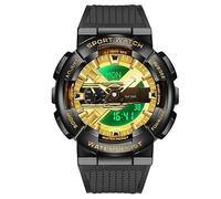 Forrader Men's Digital Sports Watch, Colorful Fashion Military Wristwatch for Men, Multifunction World Time Men's Sport Watch with Lifting Hand Light Large Face Stopwatch Alarm Countdown