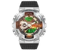Forrader Men's Digital Sports Watch, Colorful Fashion Military Wristwatch for Men, Multifunction World Time Men's Sport Watch with Lifting Hand Light Large Face Stopwatch Alarm Countdown