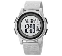 Forrader Mens Digital Watch Waterproof with Stopwatch Alarm Countdown Dual Time, Ultra-Thin Super LED Display Digital Wrist Watches for Men Women