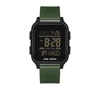 Forrader Mens Digital Watches, Waterproof Outdoor Sport Watch with LED Backlight Alarm Countdown Dual Time Stopwatch,Wrist Watches for Men Women Teenager (Black Green)