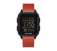 Forrader Mens Digital Watches, Waterproof Outdoor Sport Watch with LED Backlight Alarm Countdown Dual Time Stopwatch,Wrist Watches for Men Women Teenager (Black red)