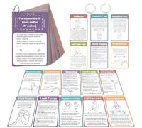 ForraFun 32 Pcs Somatic Therapy Cards, 5.9x4 Inches Mindfulness Coping | Nervous System Regulation, Anxiety Relief Practices, Body Awareness Exercises, Grounding Therapy Tools, Includes 2 Key Rings