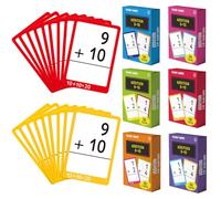 ForraFun 864 Pcs 24 Set Addition Flash Cards - Fractions, and Mathematics Flash Cards with Visual Aids Mastered & Review Sorting for Homeschool Supplies Kids 3rd 4th 5th Grade
