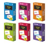 ForraFun 864 Pcs 24 Set Division Flash Cards - Fractions, and Mathematics Flash Cards with Visual Aids Mastered & Review Sorting for Homeschool Supplies Kids 3rd 4th 5th Grade