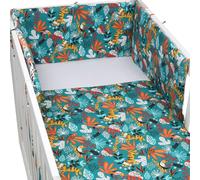 Forrest 3 Piece Reversible Cot Bed Set, Rainforest