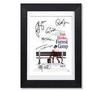 Forrest Gump Cast Signed A4 Poster Photo Print Framed Autograph Gift Movie Film (BLACK FRAMED & MOUNTED)