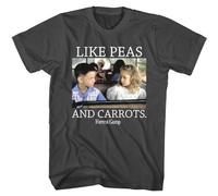 Forrest Gump Jenny Like Peas & Carrots Men's T Shirt Young Love School Bus(Small)