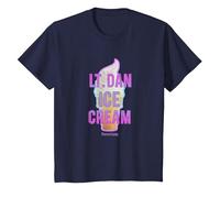 Forrest Gump Lt. Dan Ice Cream Logo T-Shirt, Youth, Navy Blue, 2T