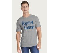 Forrest Gump Men's Classic Text Logo T-Shirt in Mid Grey | Size: Medium Forrest Gump Mid Grey M