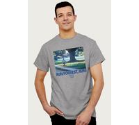 Forrest Gump Men's Run Forrest, Run Scene T-Shirt in Mid Grey | Size: XL Forrest Gump Mid Grey XL