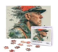 Forrest Gump Puzzles 500 Pieces Personalized Jigsaw Puzzles Photos Puzzle with Storage Bag Challenging Picture Puzzle for Adults Home Decor Wedding (52x38 CM)