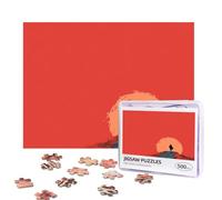 Forrest Gump Puzzles 500 Pieces Personalized Jigsaw Puzzles Photos Puzzle with Storage Bag Challenging Picture Puzzle for Adults Home Decor Wedding (52x38 CM)