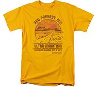 Forrest Gump Run Forrest Run Ultra Marathon Greenbow Alabama T-Shirt Adult Gold Yellow 3XL