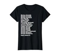 Forrest Gump Shrimp & T-Shirt, Women, Black, X-Large
