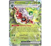 Forretress ex 005/193 Rare Double Pokemon Card (SV2 Paldea Evolved) + 1x TitanCards® Toploader