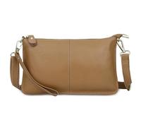FORRICA Wallet Womens Crossbody Phone Bag for Women Small Shoulder Bag Genuine Leather Ladies Purse Large Clutch Brown