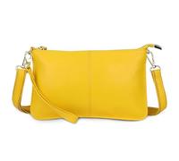 FORRICA Wallet Womens Crossbody Phone Bag for Women Small Shoulder Bag Genuine Leather Ladies Purse Large Clutch Yellow