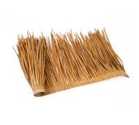 FORRTY Artificial Thatch Grass Roof, Synthetic Mexican Straw Roll, Waterproof, Fire-Resistant,Palapa Tiki Roof Mat For Tiki Bar Hut Beach Patio Pool Hawaiian Party And Bar Decor(Eaves Style 3)