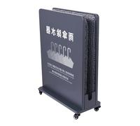 FORRTY Commercial Umbrella Dryer Stand,Water Absorbing Umbrella Rack With Wheels, Umbrella Drip Catcher, Double Absorbent Layer, Removable Water Tray,For Hotel, Mall, Bank, School(Grey,M 48.5cm)