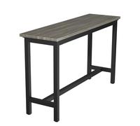 FORRTY Pub Dining High Table bar height tables Kitchen Bar Table 160/180cm Steel frame structure,thickened tabletop,scratch-resistant and high temperature resistant,suitable for bars,cafes,offices(Gre