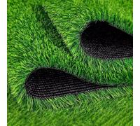 FORRTY Realistic Artificial Grass Outdoor Fake Grass Garden Grass Rug 2cm (0.78in) High,Dense And Thick,Sun-resistant And Wind-resistant,Suitable For Balconies,Sports Fields,Gardens(2cm(0.78in) 3X3m(1