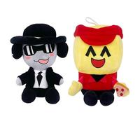 Forsaken Chance Plush Toy -20cm Cute Stuffed Plush Figure Pillow Doll Charming Stuffed Animal Adorable Game Characters Plushie for Collectors Video Game Fans Gifts (2PS)
