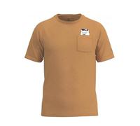 FORSBERG Coolson T-Shirt Chest Pocket with Cool Bear Fun Shirt Crew Neck Comfortable Robust, yellow, L
