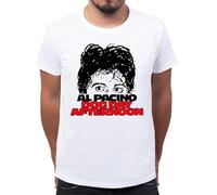 Forsca al Pacino Dog Day Afternoon Men's Classic T-Shirt with Crew Neck, White, Medium
