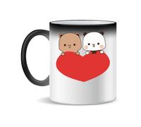 Forsca Bubu Dudu Love Heart Ceramic Tea Coffee Mug 330ml Magic White Pink Black 330ml